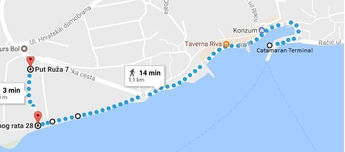 Guesthouse Apartment Bozica Бол Экстерьер фото